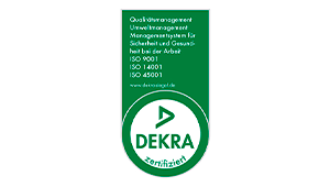 Siegel DEKRA zertifiziert
